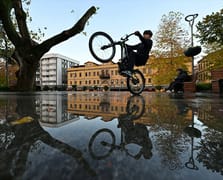 Trabzon sokaklarının sudaki izleri 