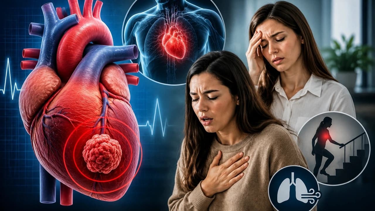 Kalp tümörlerine dikkat! Çabuk yorulma ve nefes darlığı ilk belirti olabilir