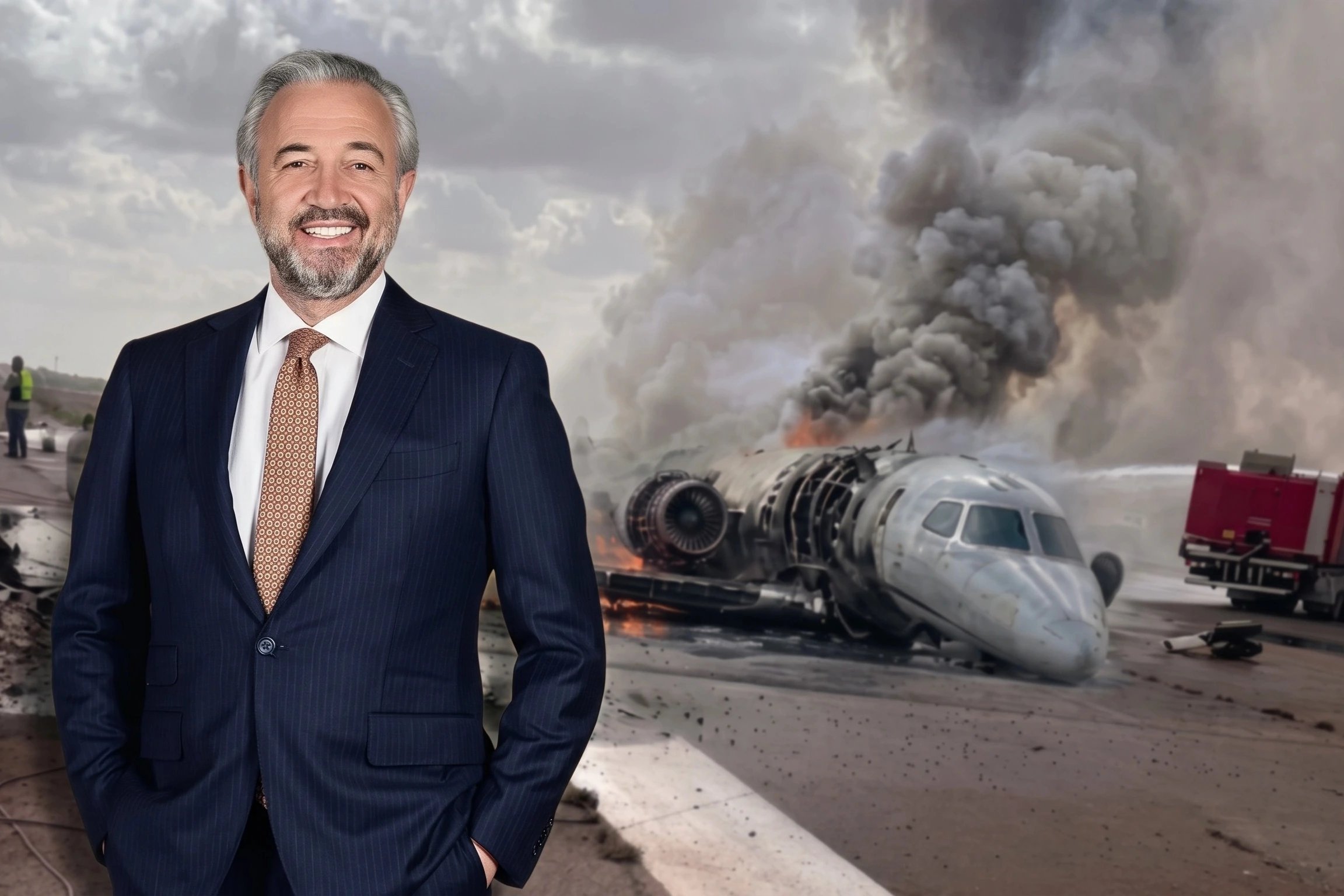 Akfen Yönetim Kurulu Başkanı Hamdi Akın'a ait özel jet Libya'da alevler ...
