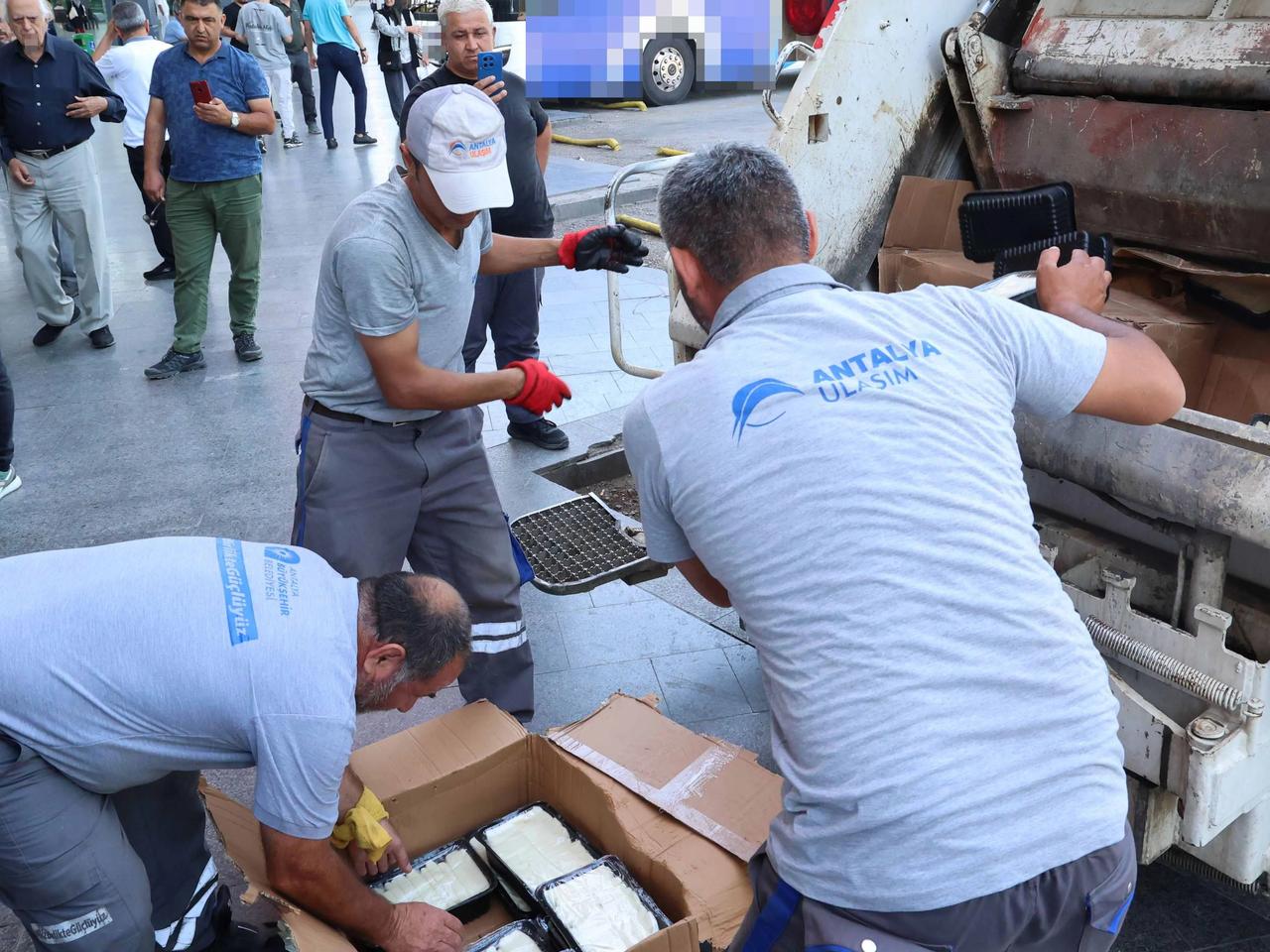 Usulsüz taşınan 700 kilogram peynir imha edildi