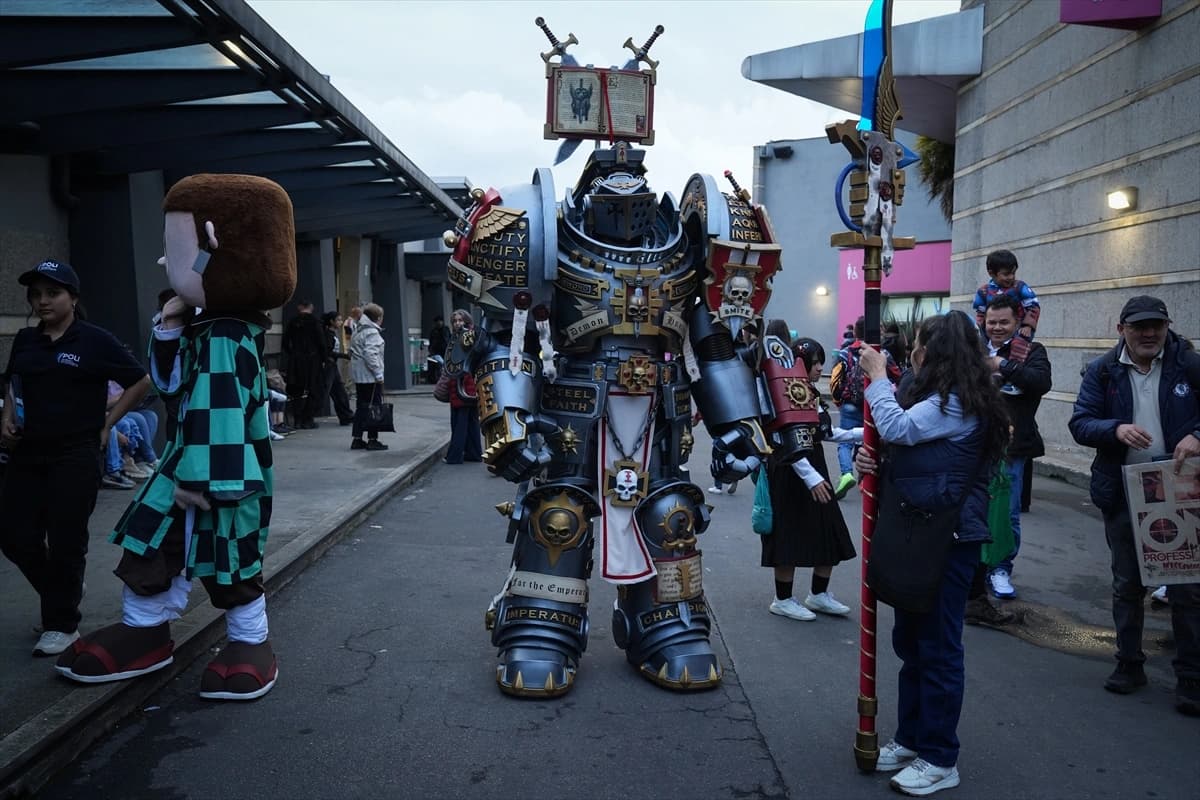 Kolombiya'daki cosplay etkinliği renkli anlara sahne oldu