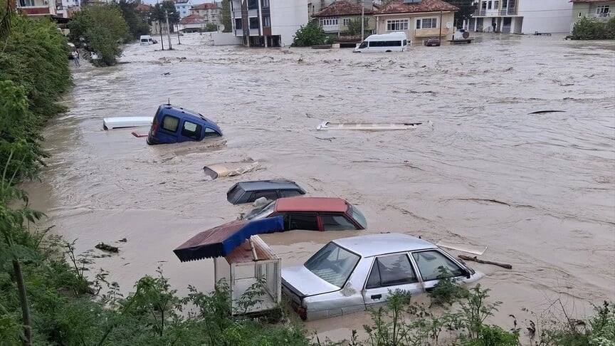 Samsun sel AFAD yardımı