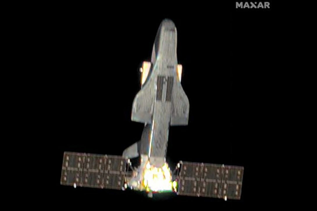 China's experimental reusable spaceplane in orbit, 2024 - Maxar (now Vantor) via DIA