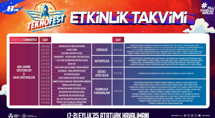 20 EYLÜL CUMARTESİ