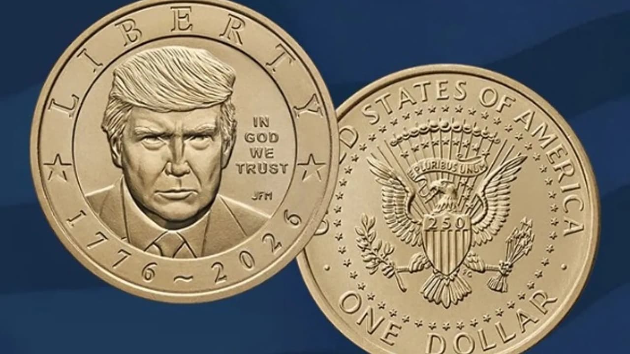 ABD’de Trump’ın portresinin yer aldığı 1 dolarlık madeni para tedavüle girdi