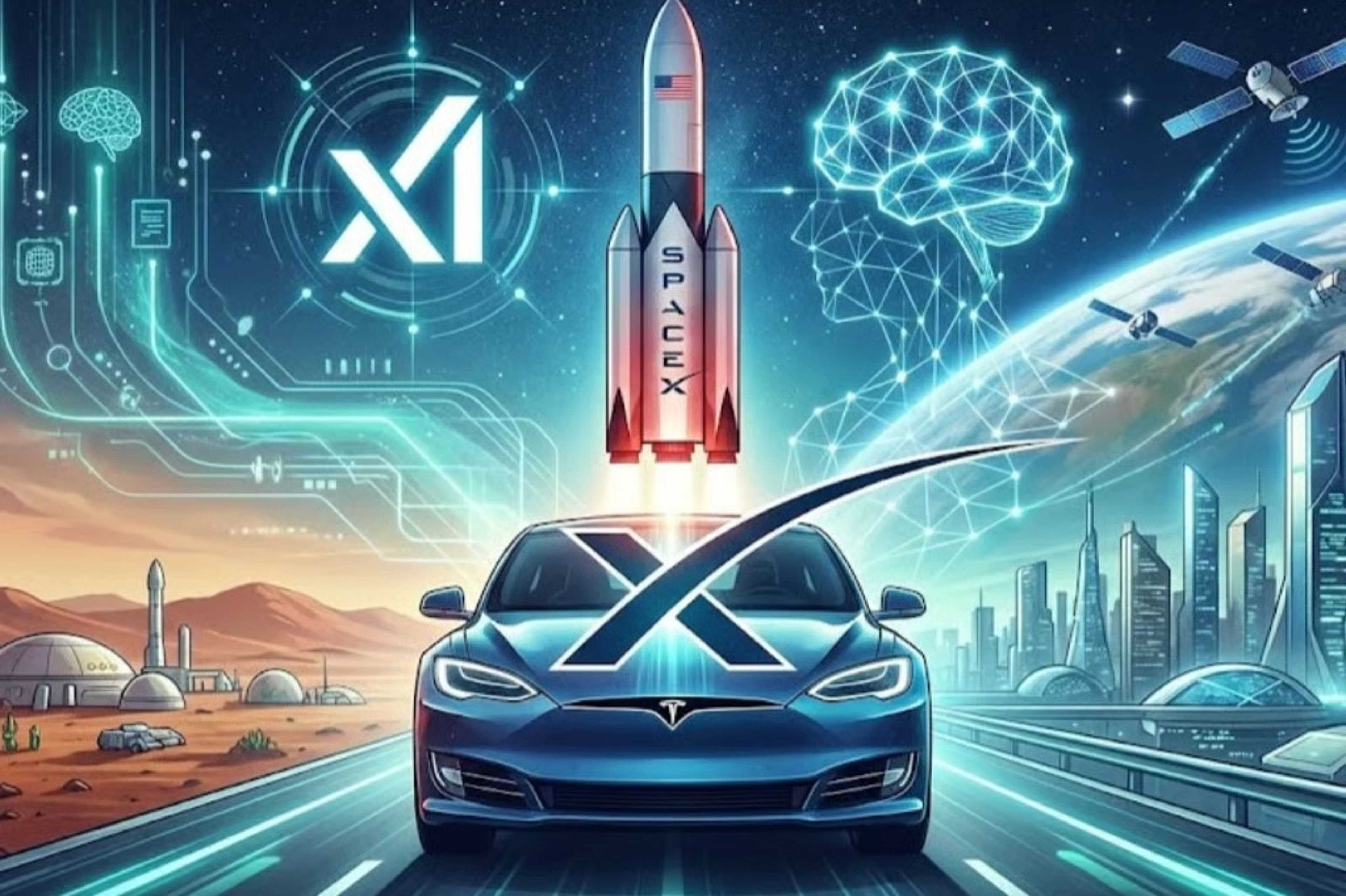 Elon Musk SpaceX, Tesla ve xAI’yı tek çatı altında toplamayı değerlendiriyor