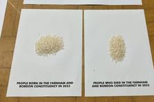 İnsanlık pirinç tanelerinde: "Dünyanın Tüm İnsanları" 