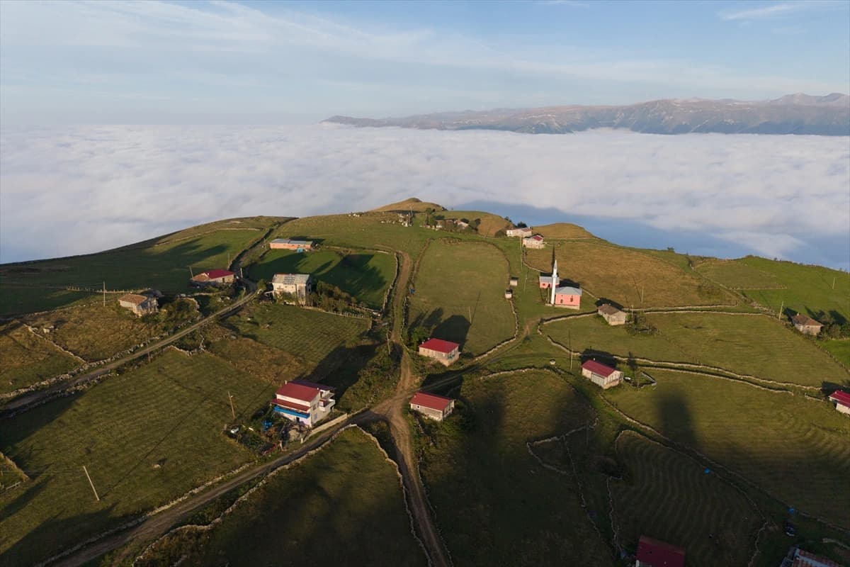 Trabzon'un gökyüzüne komşu yaylaları bulutlara erişmenin en kolay yolu