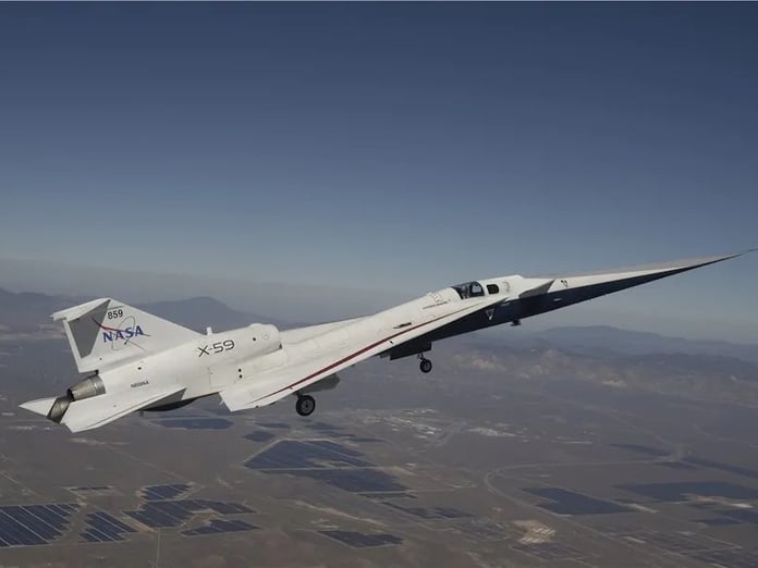 NASA’nın X-59 uçağı ikinci test uçuşunu tamamladı