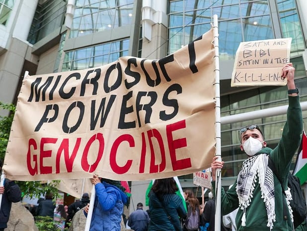Microsoft çalışanlarından Gazze protestosu
