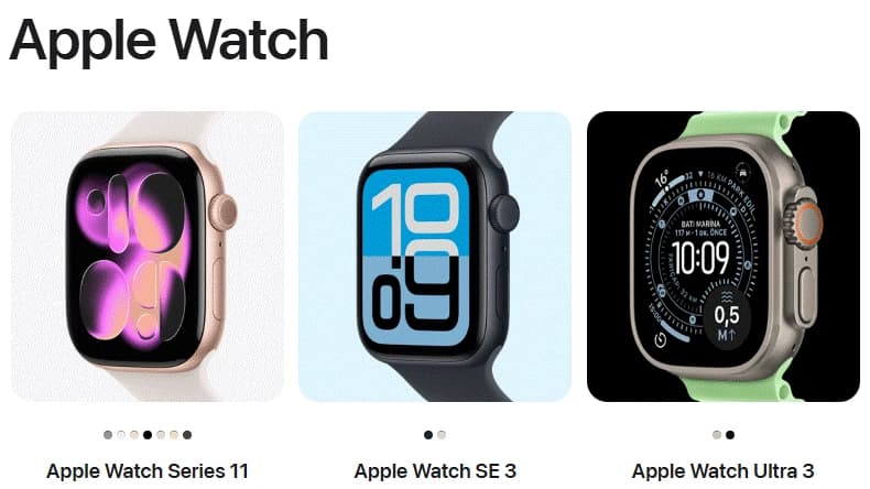 Apple Watch modelleri