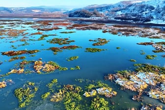 Ladik Gölü'nde görsel şölen