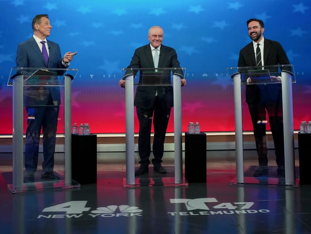 New York Belediye Başkan Adayları karşı karşıya