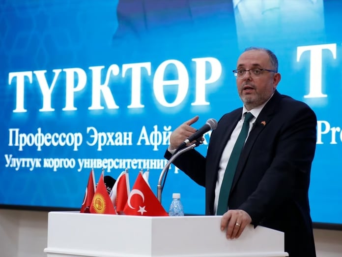 MSÜ Rektörü Afyoncu'dan Kırgızistan'da Türk savunma sanayisi vurgusu