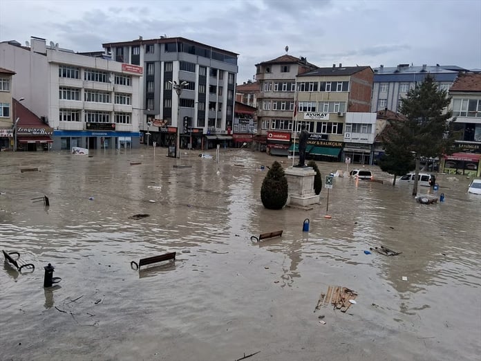Samsun Havza'da sel felaketi