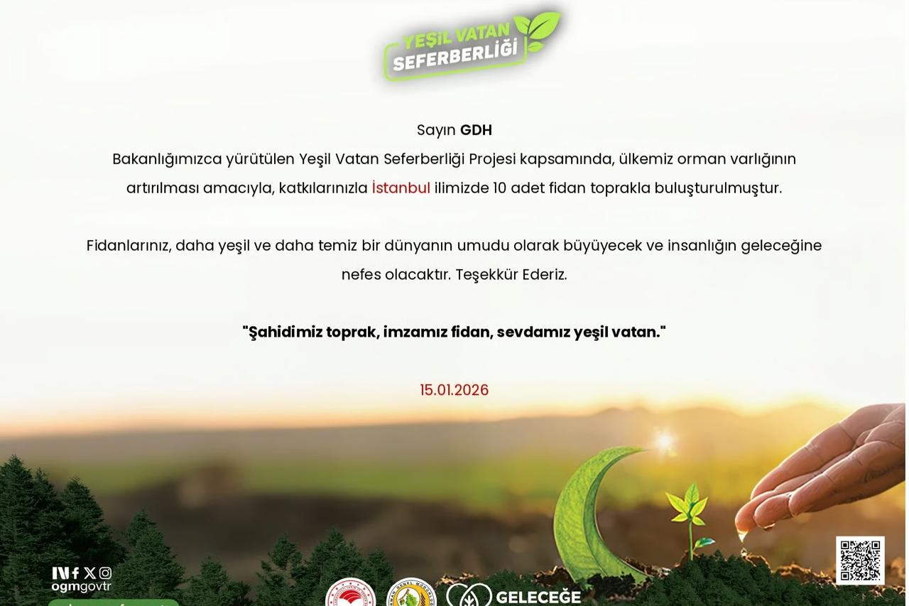 Fidan dikene teknoloji ödülü