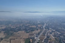 Karabük yangınlarının dumanı Bolu'da gökyüzünü kapladı