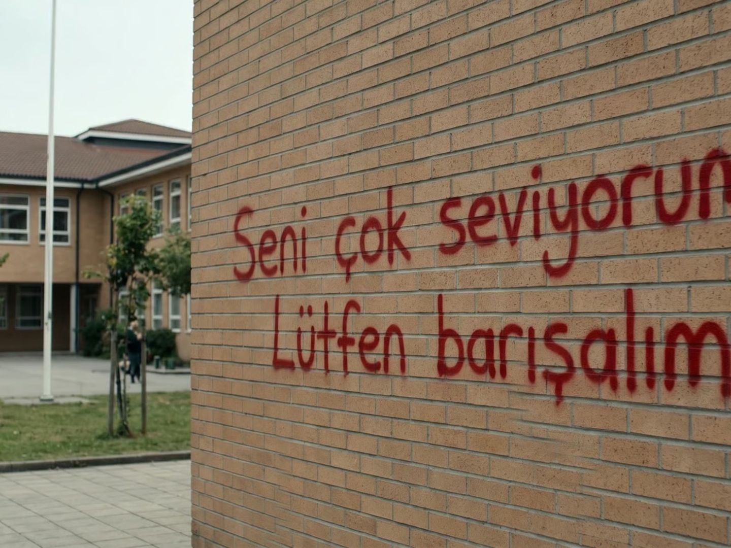 Aşkın bedeli ağır oldu: Okul duvarına "Seni Seviyorum" yazan gence 4 yıl hapis istemi!