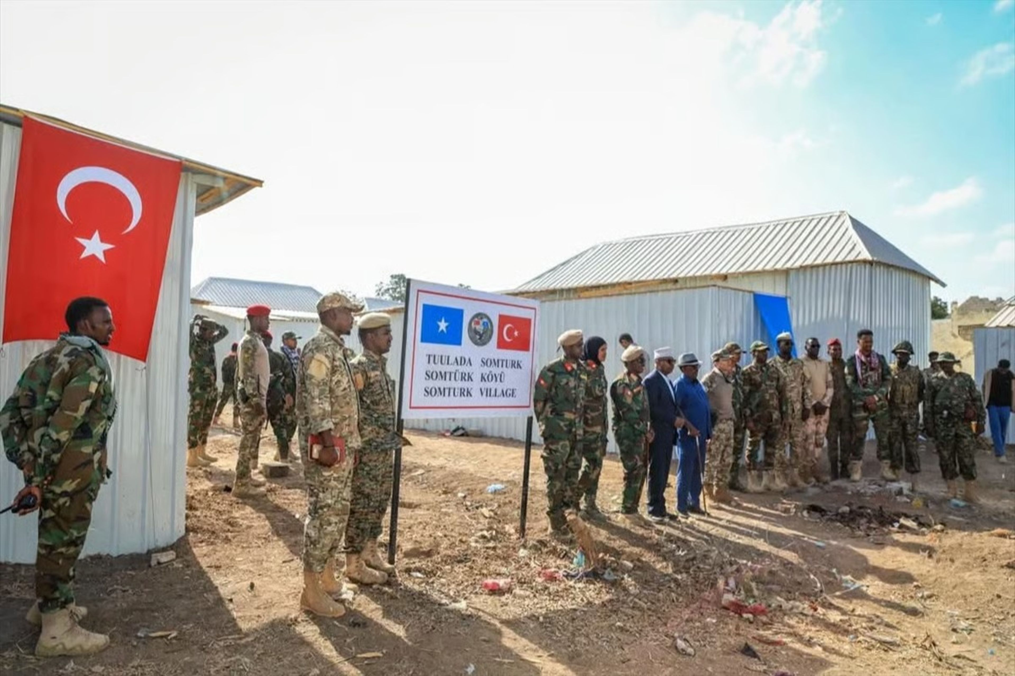 Eş Şebab'ın yıktığı bölgede kurulan yerleşime SOMTÜRK köyü adı verildi