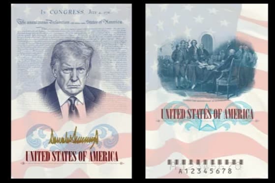 Trump'ın resmi ABD pasaportlarına dahil edilecek