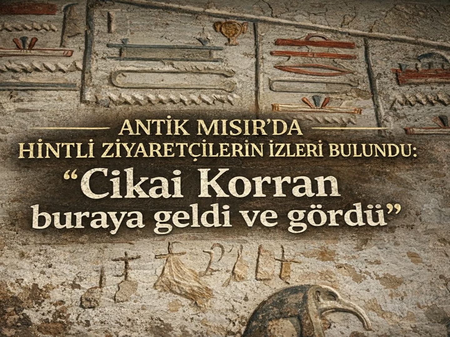 Antik Mısır mezarlarında Hintli ziyaretçilerin izleri bulundu