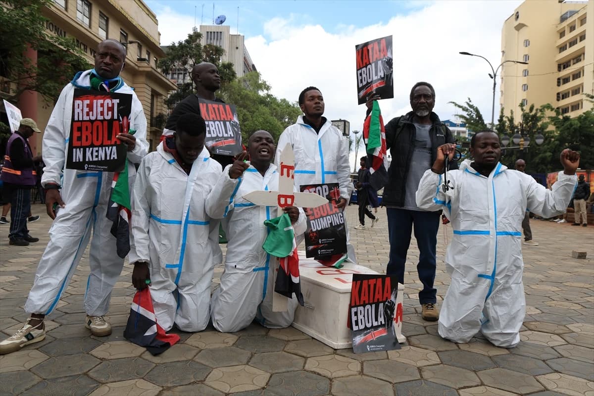 Kenya'da ABD'liler için kurulacak Ebola merkezi protesto edildi