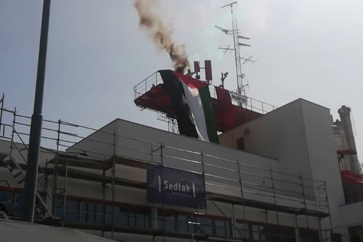 Avusturya'da Filistin destekçileri ORF stüdyosunu işgal etti