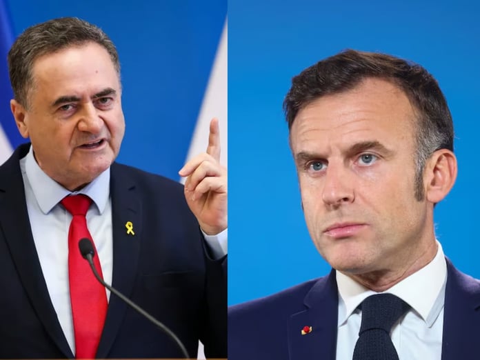 Katz'dan Macron'a yanıt: Filistin Devleti tanıma kağıdı tarihin çöp sepetine atılacak