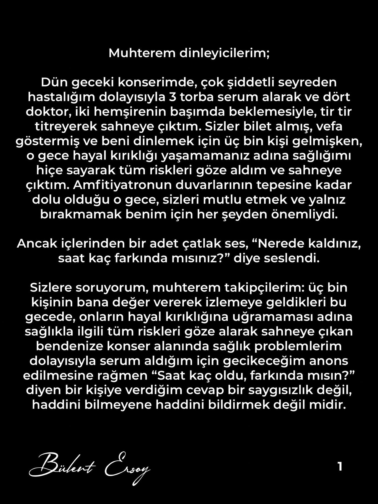 Bülent Ersoy'a ne oldu