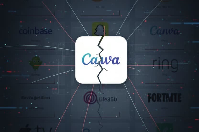 Canva ile Başladı: Amazon, Roblox, Snapchat da çöktü