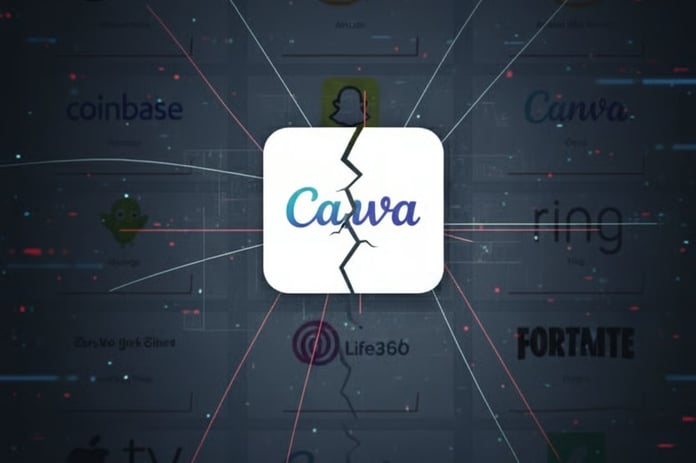 Canva ile Başladı: Amazon, Roblox, Snapchat da çöktü