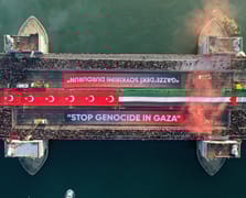 Büyük Gazze yürüyüşü yapıldı: Binler Galata Köprüsü’ne akın etti 