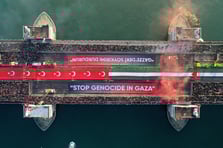 Büyük Gazze yürüyüşü yapıldı: Binler Galata Köprüsü’ne akın etti 