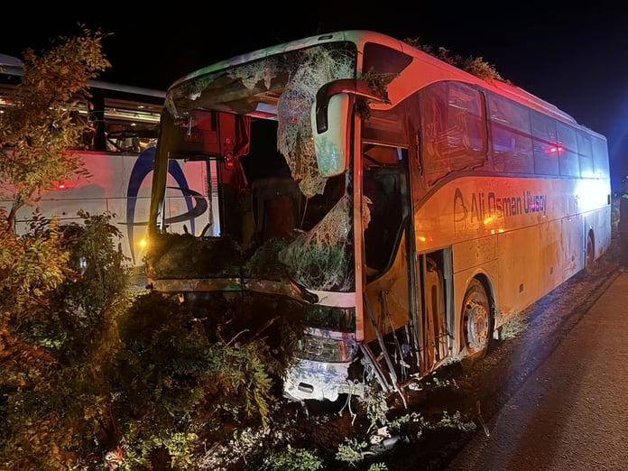 Kayseri'de otobüs kazası: 1 ölü 13 yaralı