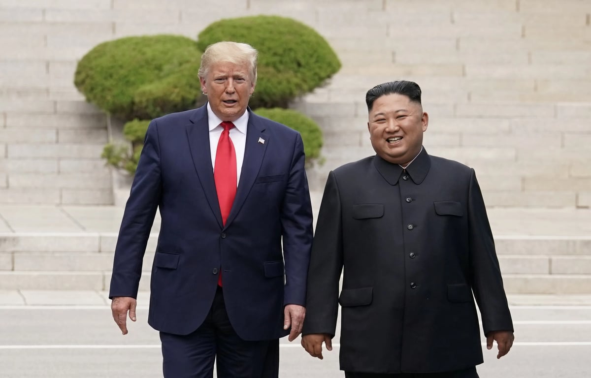 Donald Trump ile Kim Jong-un - 30 Haziran 2019 - Reuters