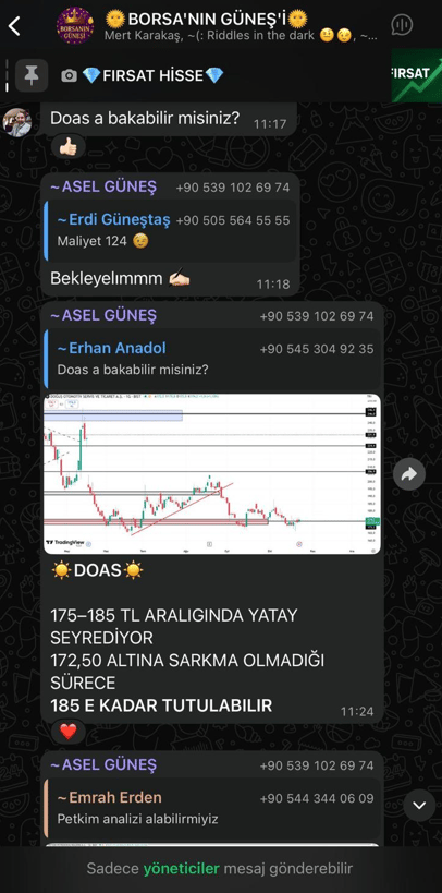 Hisse analizleri yapılan grup
