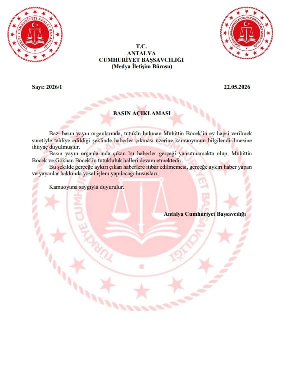 Muhittin Böcek tahliye mi edildi, ev hapsi mi verildi? Başsavcılık son durumu açıkladı