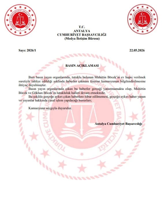 Muhittin Böcek tahliye mi edildi, ev hapsi mi verildi? Başsavcılık son durumu açıkladı
