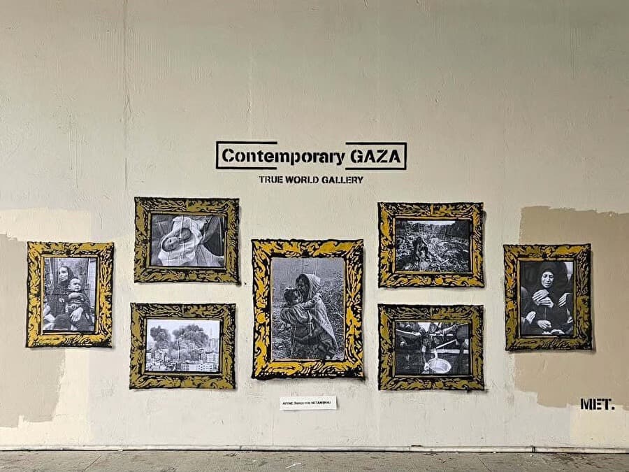 Contemporary Gaza sergisi sokakta açıldı