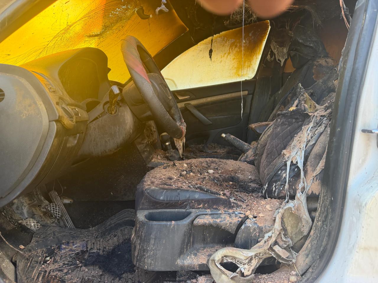 İsrailli yerleşimciler Batı Şeria'da bir camiyi ateşe yaktı