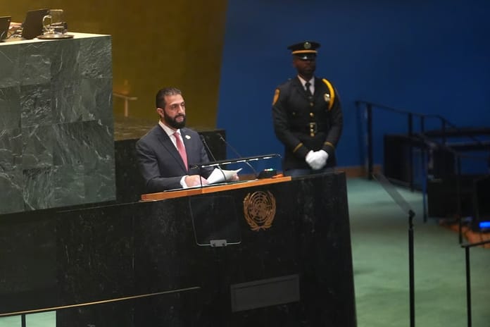 Suriye Cumhurbaşkanı Ahmed Şara, BM'de ilk kez konuştu