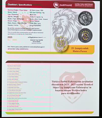 Aslan figürü ve 5 yıldızlı logo