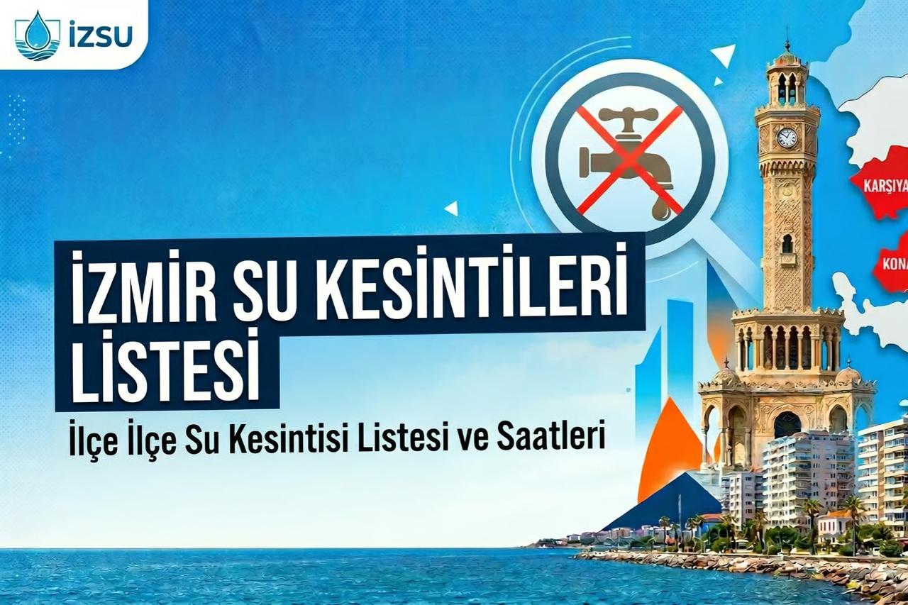 İZSU kesintiler listesi | 8 Mayıs