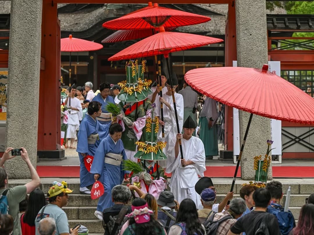 Osaka'da kültürel şölen: Bereket için çeltik ektiler