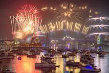 Pasifik ve Asya ülkeleri görkemli kutlamalarla 2026'ya girdi