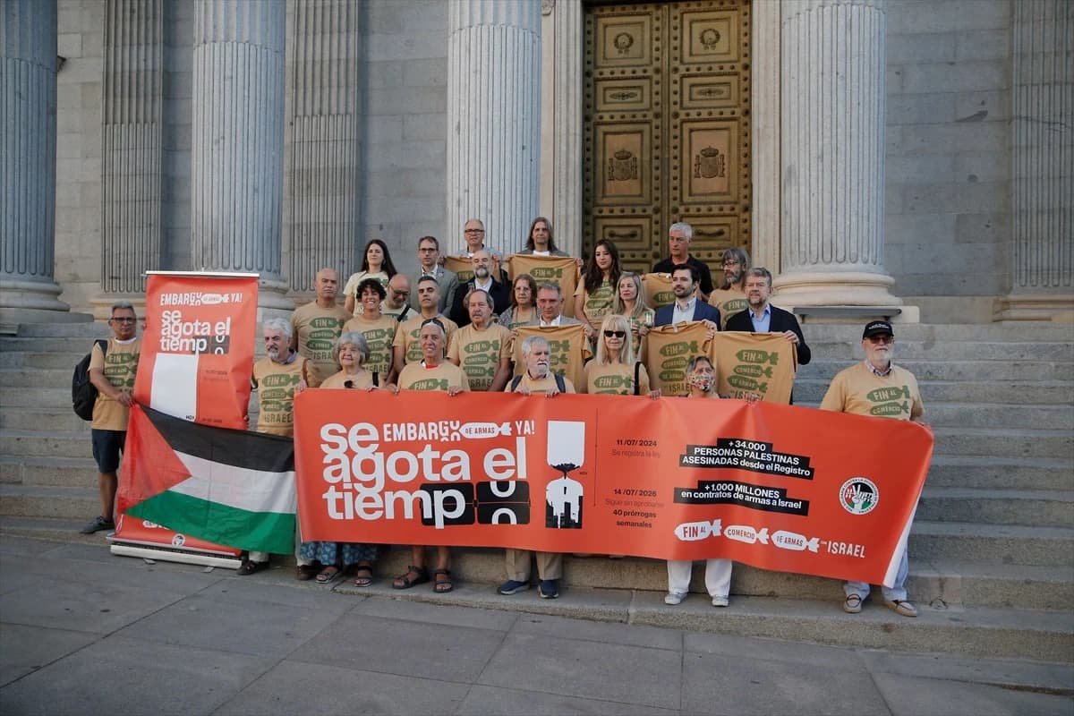 İspanya'da İsrail karşıtı protesto: "Silah ticareti yasaklansın" çağrısı