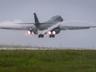 B-1 Bombers Fly Near Venezuela Coast