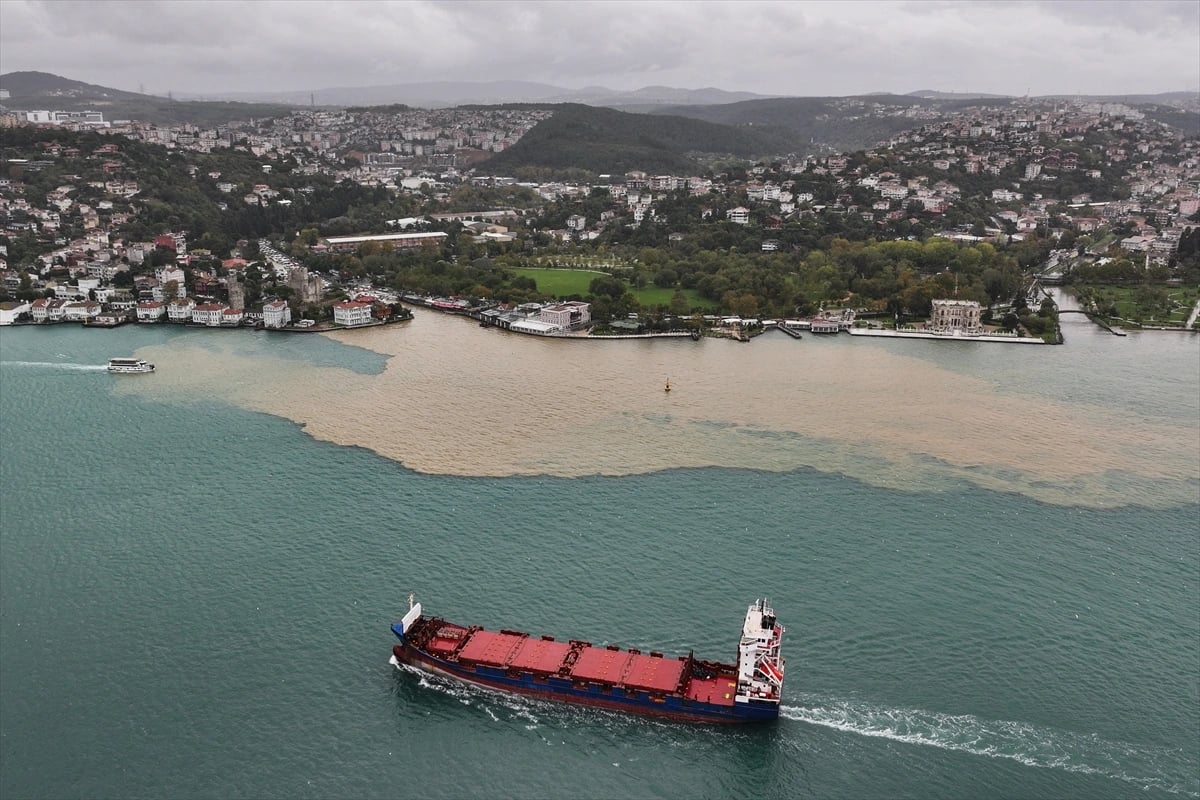 İstanbul Boğazı kıyı kesimlerinde deniz rengi kahverengiye döndü