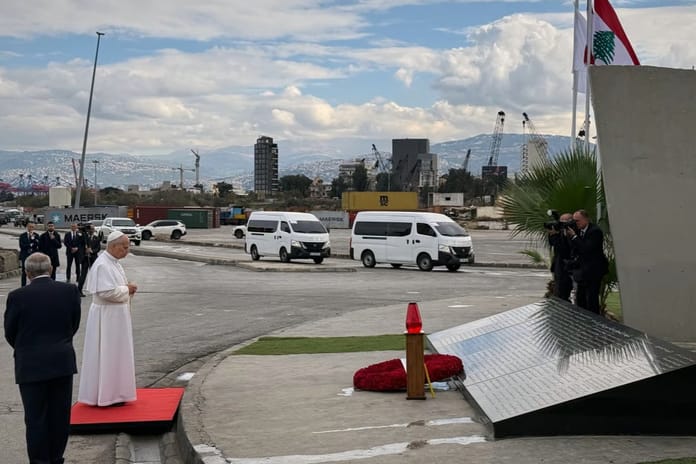 Papa Lübnan ziyaretinin son gününde 2020 liman patlamasında ölenler dua etti