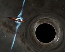 İlk kez iki kara delik birbirinin etrafında dönerken görüntülendi